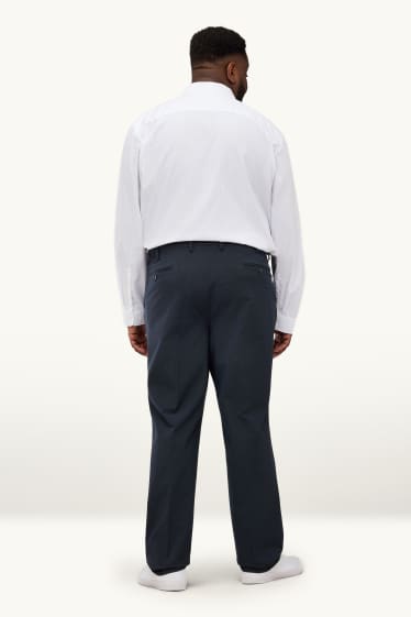 Hommes - Pantalon de costume - regular fit - Flex - LYCRA® - bleu foncé