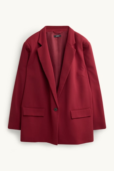 Damen - Longblazer - Regular Fit - rot