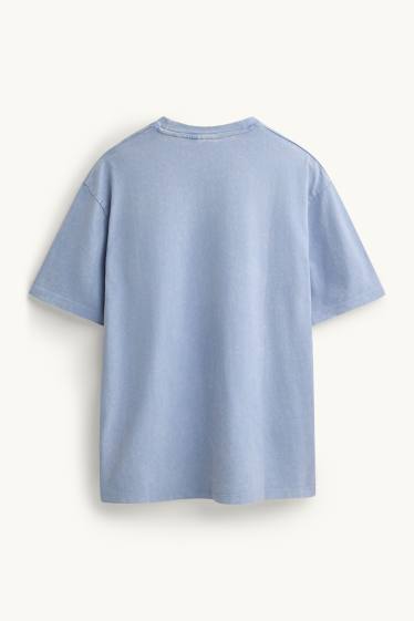 Men - T-shirt - relaxed fit - light blue