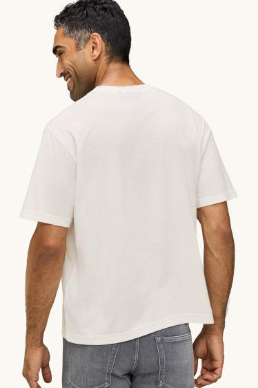 Uomo - T-shirt - relaxed fit - bianco