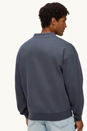 Herren - Strickjacke  - dunkelgrau
