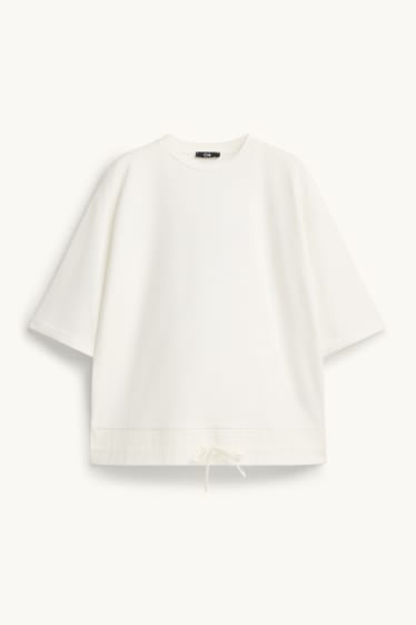 Dames - T-shirt - zuiver wit