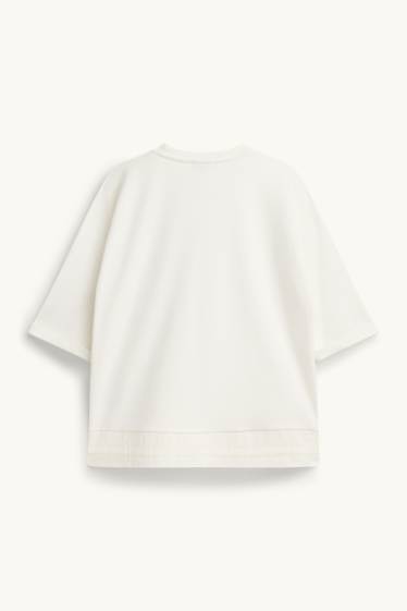Dames - T-shirt - zuiver wit