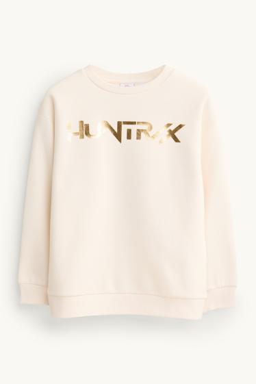 Kinder Mädchen - KPop Demon Hunters - Sweatshirt - Glanz-Effekt - cremeweiß