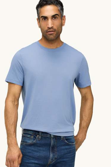Bărbați - Tricou - regular fit - albastru deschis
