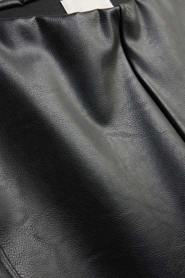 Dames - Legging - imitatieleer - zwart