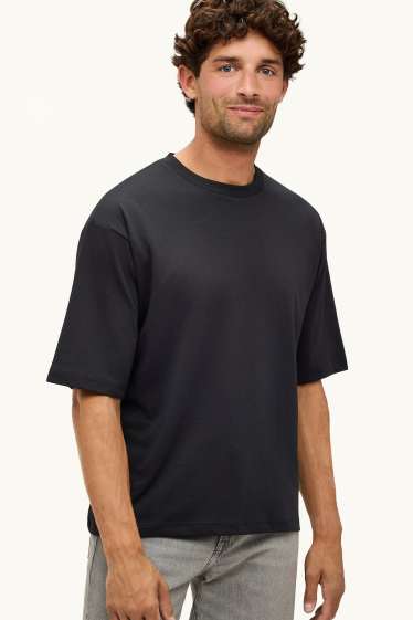Bărbați - Tricou - relaxed fit - negru