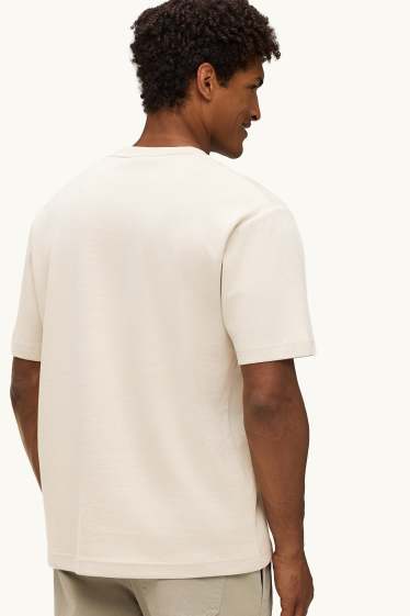 Home - Samarreta de màniga curta - relaxed fit - beix