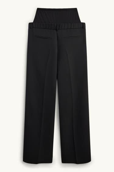 Femmes - Pantalon de grossesse - jambes larges - noir