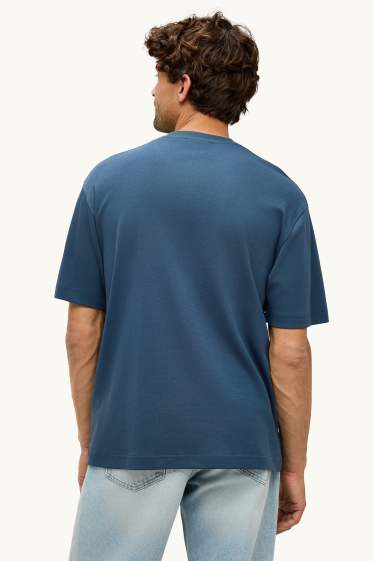 Herren - T-Shirt - Relaxed Fit - dunkelblau