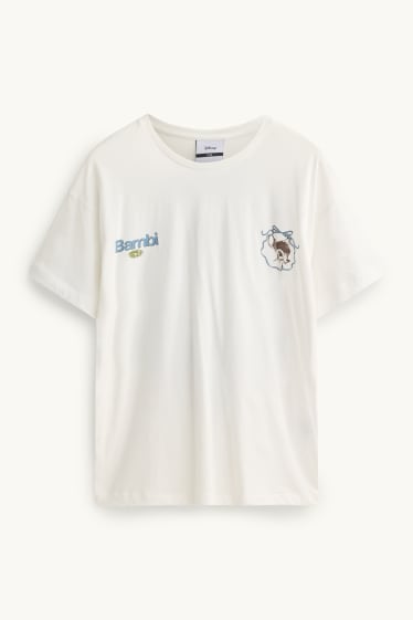 Damen - T-Shirt - Oversized - Bambi - weiss