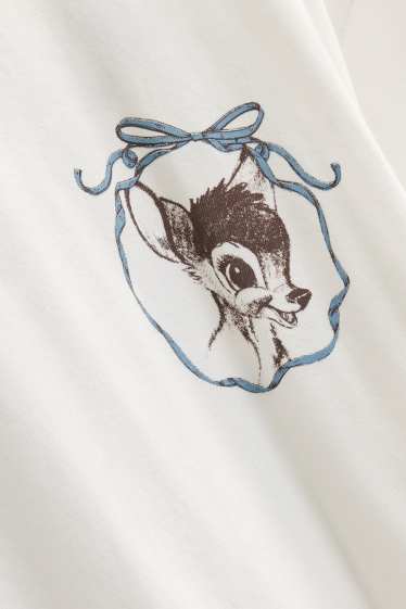 Damen - T-Shirt - Oversized - Bambi - weiss