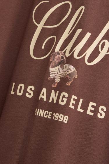 Femmes - T-shirt - Oversize - marron