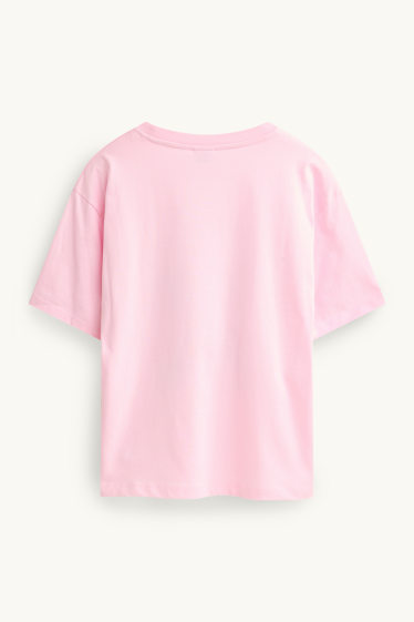 Enfants filles - KPop Demon Hunters - T-shirt - effet brillant - rose