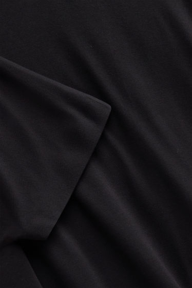 Damen - T-Shirt - Relaxed Fit - schwarz