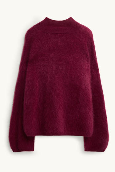 Damen - Kaschmir-Pullover - bordeaux