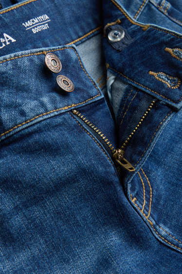 Kinderen: meisjes - Bootcut jeans - LYCRA® - jeansblauw