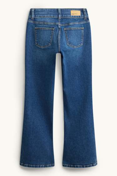 Kinderen: meisjes - Bootcut jeans - LYCRA® - jeansblauw