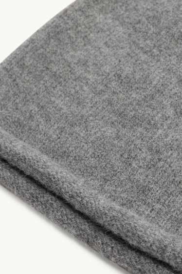 Children Girls - Hat - gray-melange