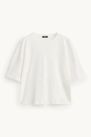 Dona - Samarreta de màniga curta - relaxed fit - blanc