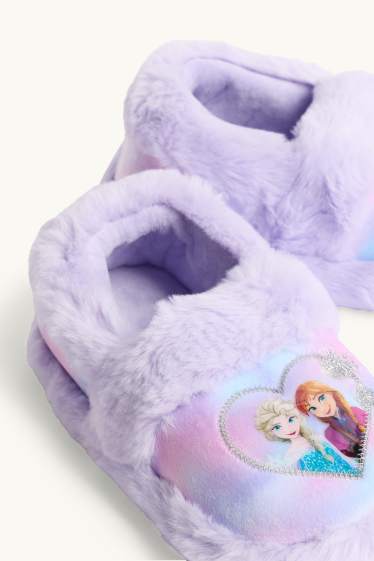Bambine - Frozen - pantofole - fantasia - lilla