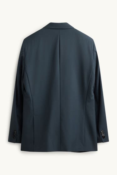 Herren - Baukasten-Wollsakko - Regular Fit - petrol