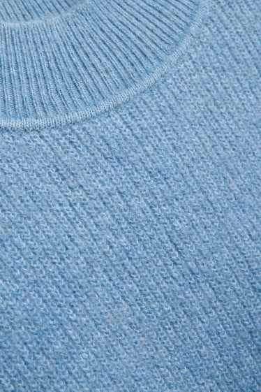 Damen - Pullunder - gerippt - hellblau