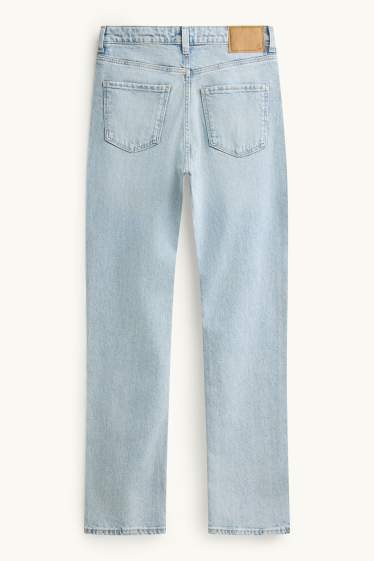 Damen - Straight Jeans - High Waist - helljeansblau