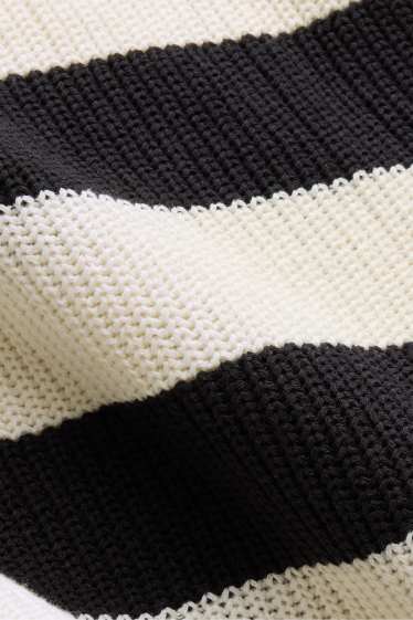 Enfants filles - Pull - à rayures - noir / blanc