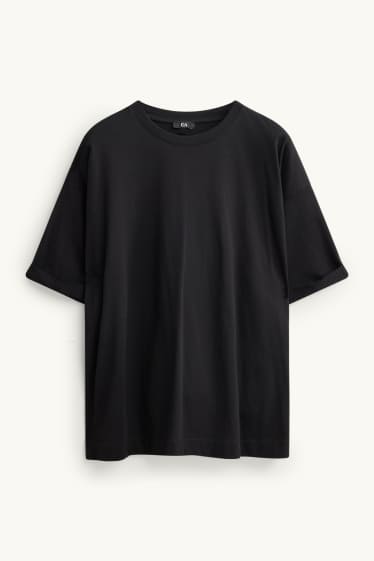 Damen - T-Shirt - Relaxed Fit - schwarz