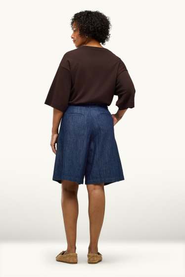 Dona - Jorts - mid waist - texà blau fosc