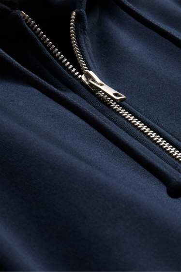 Damen - Sweatjacke mit Kapuze - petrol