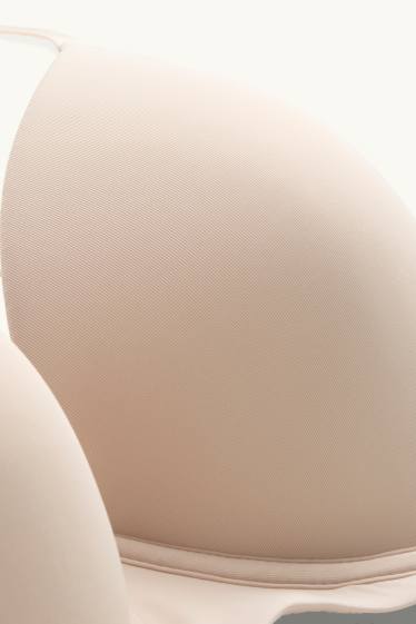 Donna - Reggiseno con ferretti - FULL COVERAGE - imbottito - beige