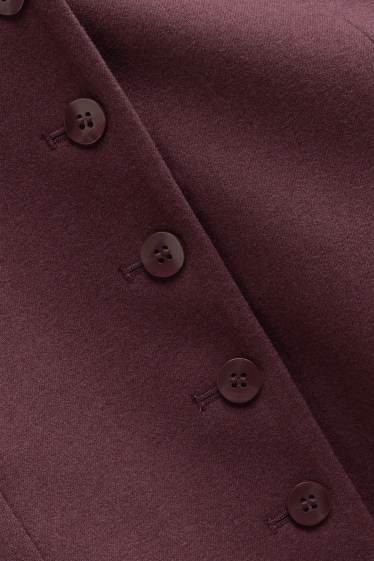 Donna - Gilet business - slim fit - bordeaux
