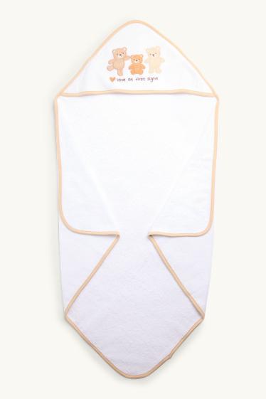 Unisex - Telo da bagno neonati - bianco / beige
