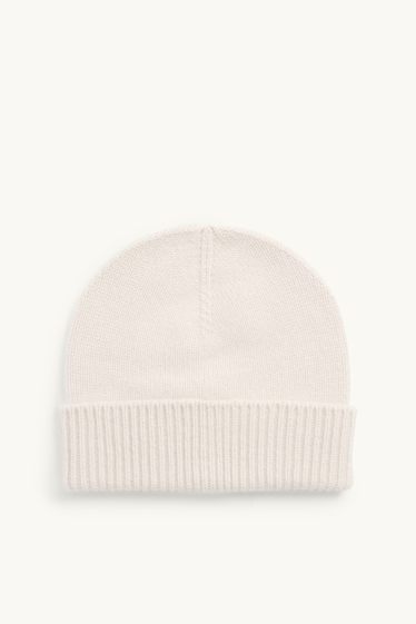 Women - Cashmere beanie - white