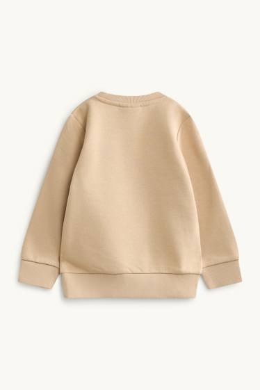 Enfants garçons - Spider-Man - sweat - effet brillant - beige