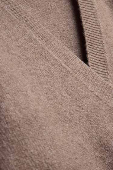Damen - Pullover - taupe
