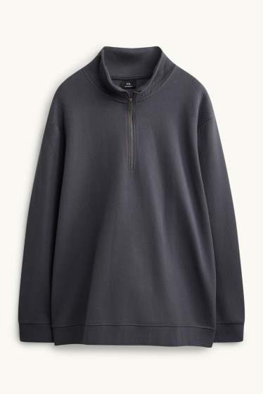 Men - Sweatshirt - blue / dark gray