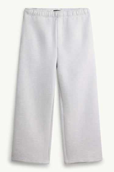 Bărbați - Pantaloni de trening - gri deschis melanj