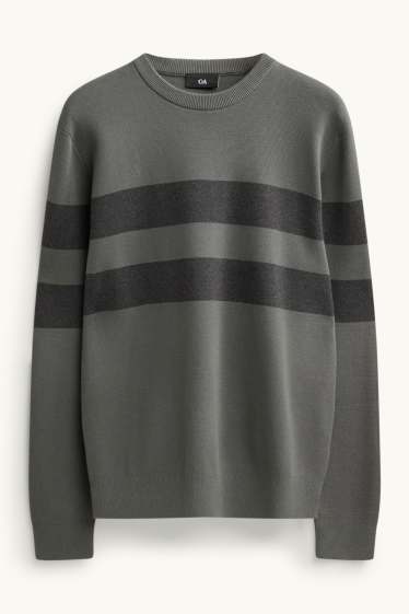 Home - Jersei - de ratlles - gris/gris