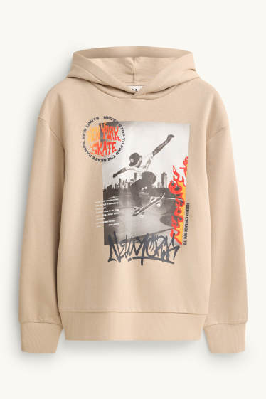 Kinder Jungen - Skater - Hoodie - beige