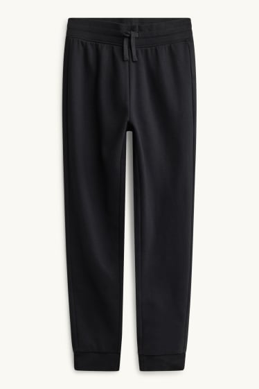 Bambini - Set - fulmini - felpa con cappuccio e pantaloni sportivi - 2 pezzi - blu / nero