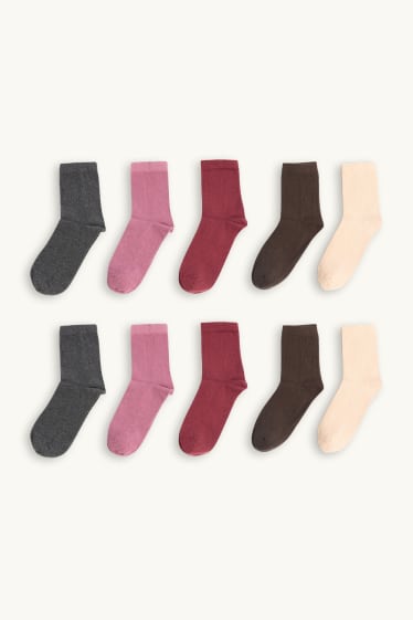Donna - Calzini - beige / bordeaux