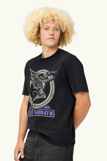 Pánské - Tričko - relaxed fit - Black Sabbath - černá