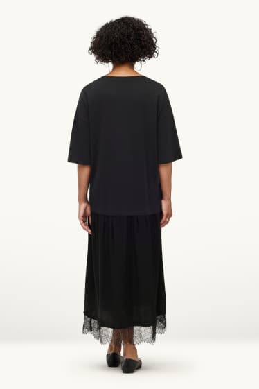 Damen - Kleid - Straight Fit - schwarz