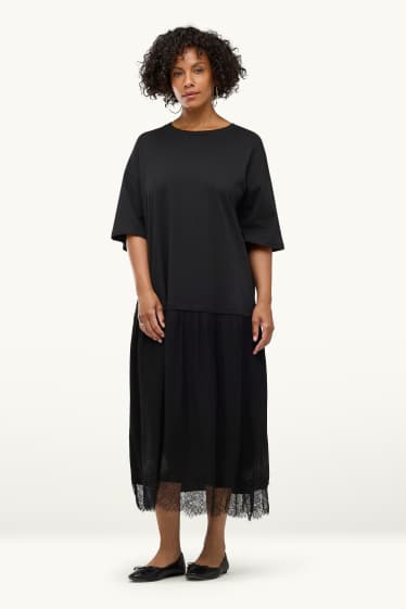 Damen - Kleid - Straight Fit - schwarz