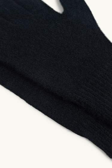 Femmes - Gants en cachemire - noir