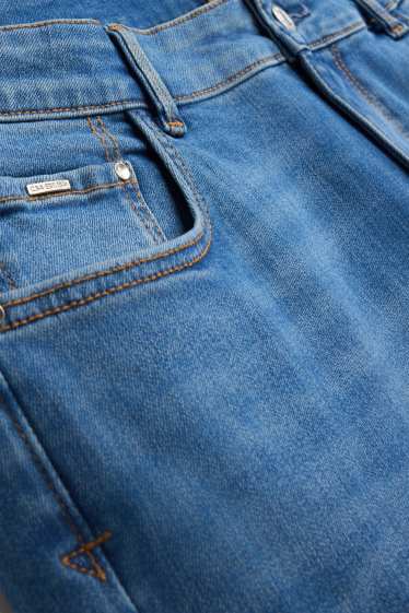 Damen - Bootcut Jeans - Mid Waist - Shaping-Jeans - LYCRA® - jeansblau
