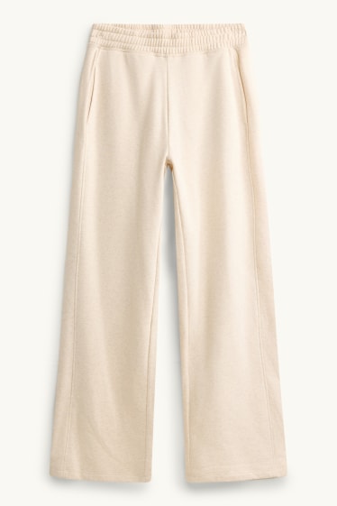 Dames - Joggingbroek - beige-mix